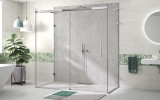 Dusche mit Schiebetür