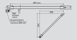 Stabilisationsstange GV-8446 technische Zeichnung