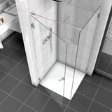 Eck Dusche mit Pendel Duschtür, Modell: PE 201