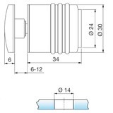 Duschknopf DG-8293MS