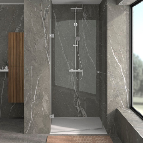 Nischendusche mit Pendel Duschtür | Modell PE 101