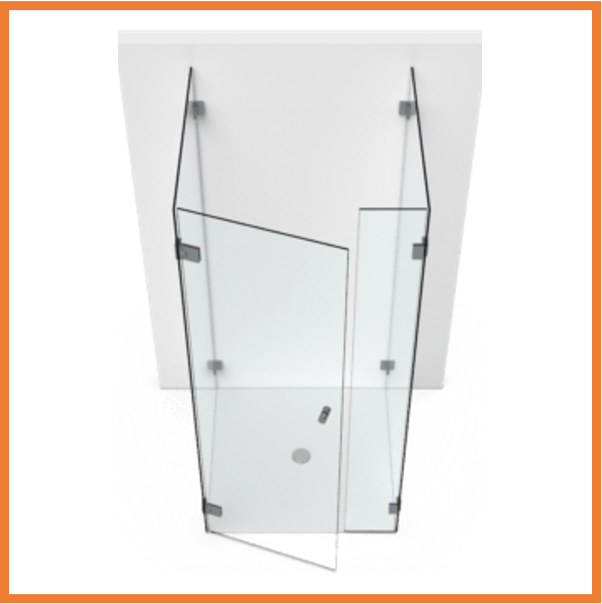 Duschkabine 3-seitig /  U-Form