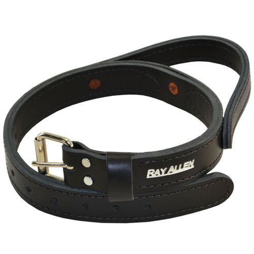 Tac-Black Leather Agitation Collar With Handle
