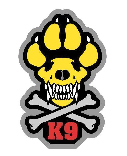 K9 Patch - Skull and Crossbones