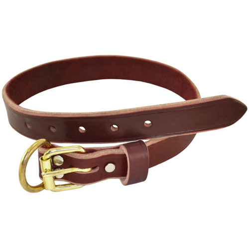 Adjustable Leather Dog Collar