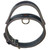 Grey Leather Dog Collar with Handle