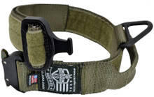 Cobra Buckle Dog Collar with Handle