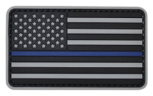 Tru-Spec Thin Blue Line on Gray US Flag Patch