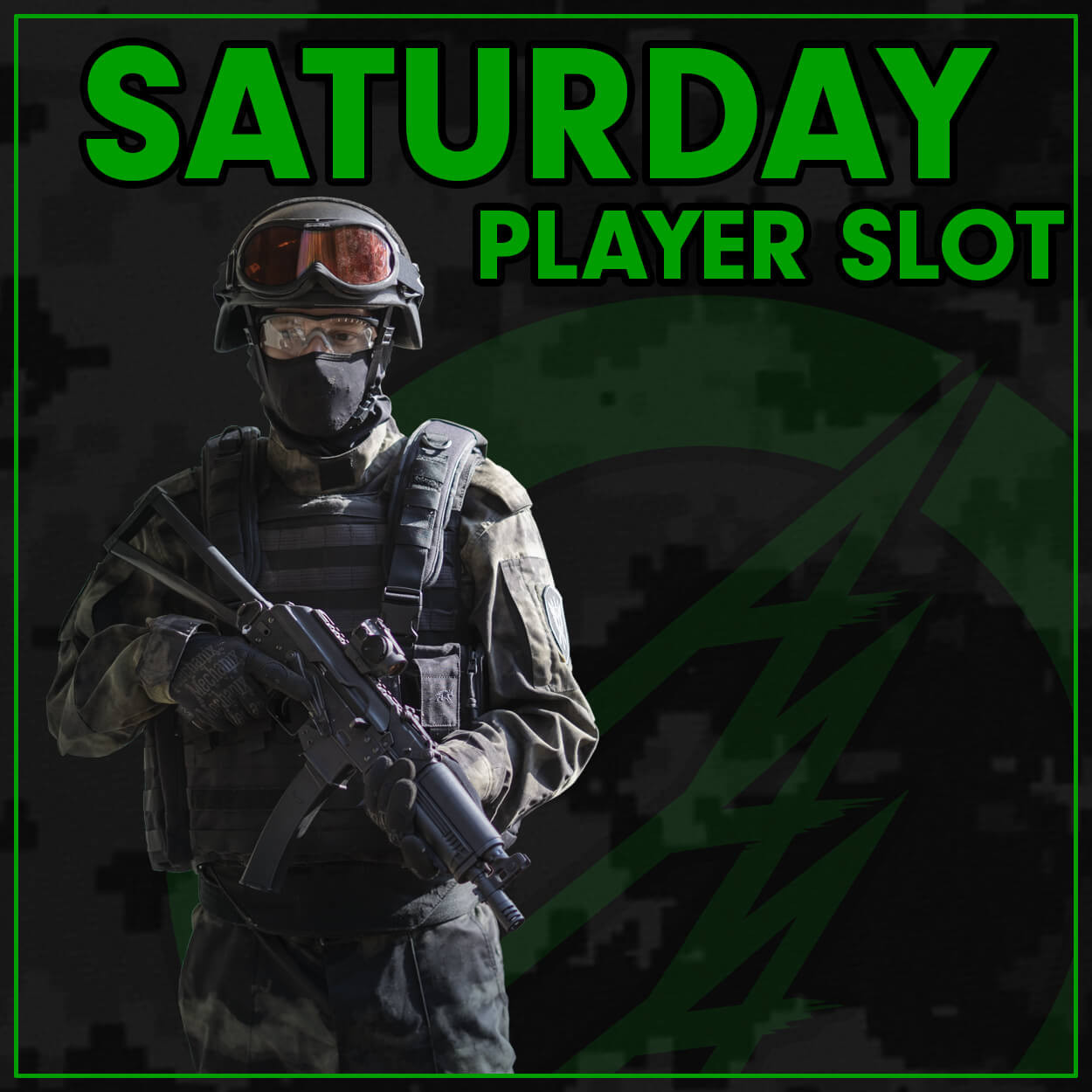 Saturday Player Slot | 2PM - 8PM