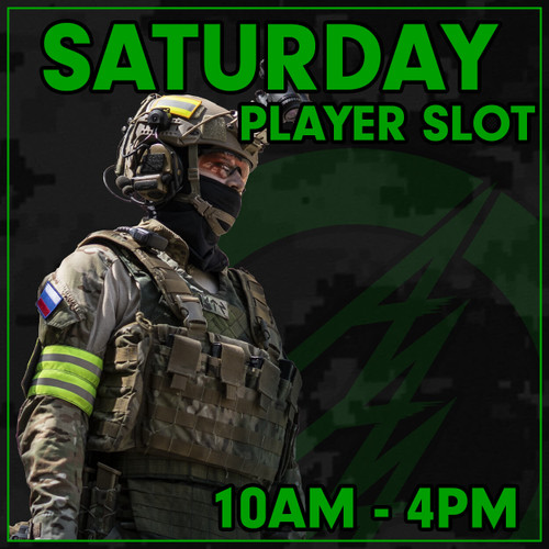 Saturday Player Slot | 10AM - 4PM