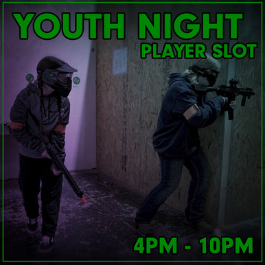 Youth Night Player Slot | First Friday of Each Month 4PM - 10PM