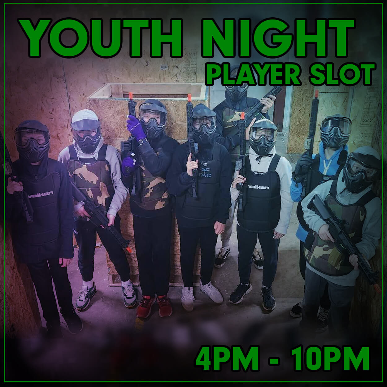 Youth Night Player Slot | 1st & 3rd Friday of Each Month 4PM - 10PM