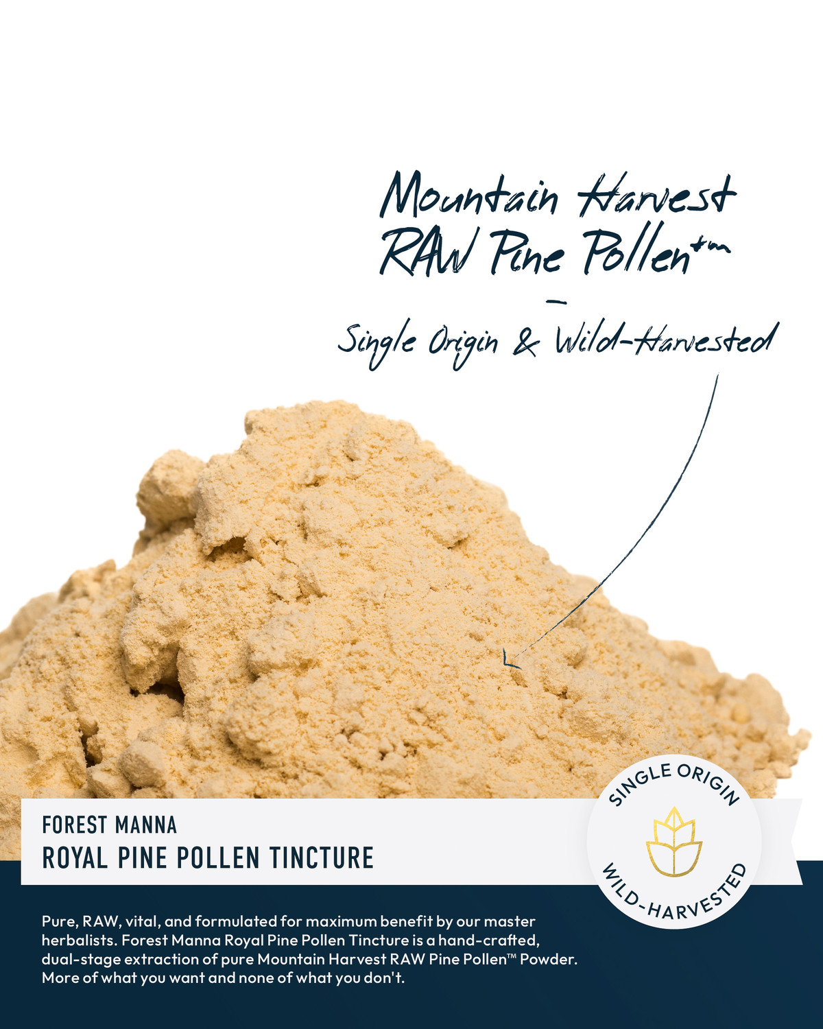 Elevated Pine Pollen & Stinging Nettle Root Tincture 2 Ounces » RAW Forest  Foods