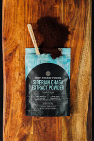 RAW Forest Foods Chaga Extract Powder — Wild-harvested — Ready to Use RAW Forest Foods Chaga Extract Powder — Wild-harvested — Ready to Use