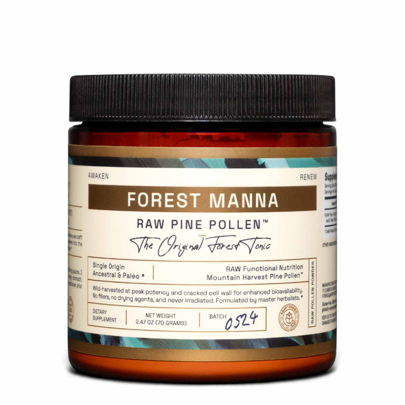 Forest Manna RAW Pine Pollen™ Powder – 70 and 280 Grams Forest Manna RAW Pine Pollen™ Powder – 70 and 280 Grams