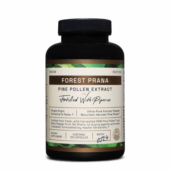 Forest Prana Pine Pollen 50:1 Extract Capsules – 120 Count