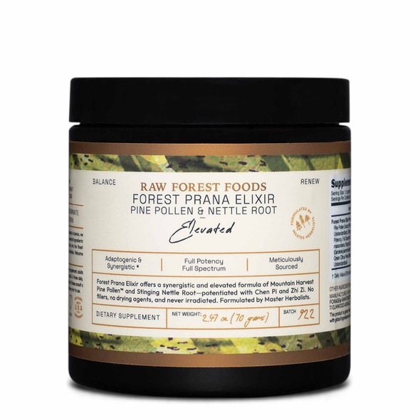 Forest Prana Pine Pollen and Nettle Root Elixir Powder – 70 Gram Jar