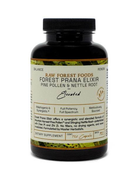 Elevated Pine Pollen & Stinging Nettle Root Elixir Capsules — Advanced Synergistic Support — 120 Count