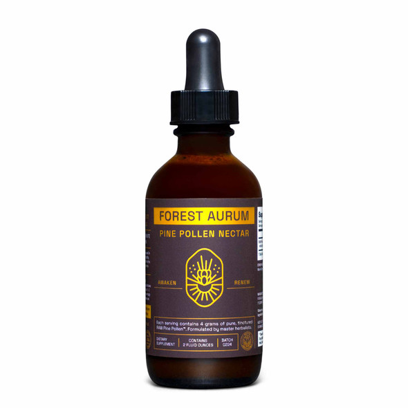 Forest Aurum Pine Pollen Nectar Tincture – 2:1 – 2 Fl. Ounce Bottle