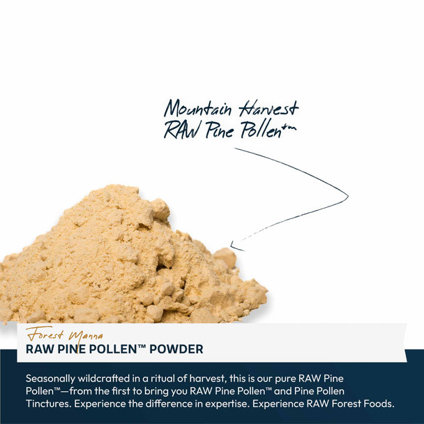 Forest Manna RAW Pine Pollen™ Powder – 70 and 280 Grams