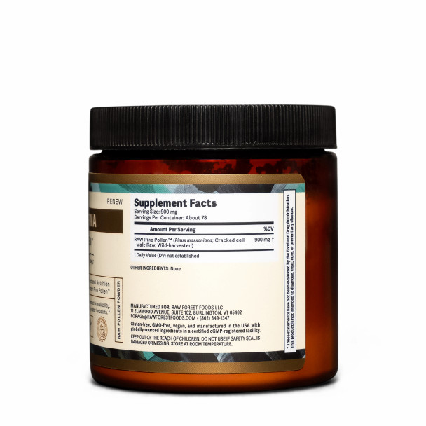 Forest Manna RAW Pine Pollen™ Powder – 70 Jar