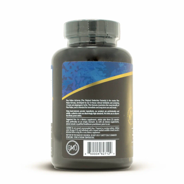 Pine Pollen Alchemy Elixir Capsules — Advanced Daily Endocrine System Support — 120 Count