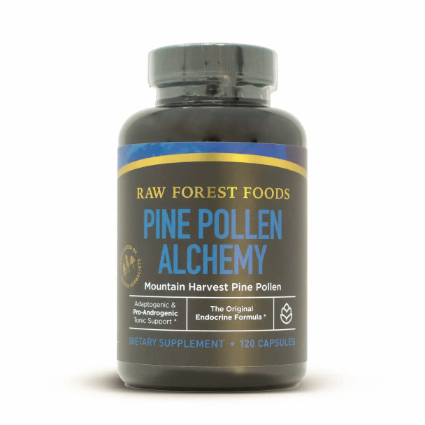 Pine Pollen Alchemy Elixir Capsules — Advanced Daily Endocrine System Support — 120 Count