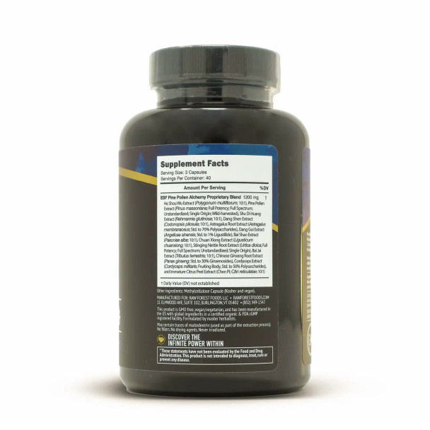 Pine Pollen Alchemy Elixir Capsules — Advanced Daily Endocrine System Support — 120 Count