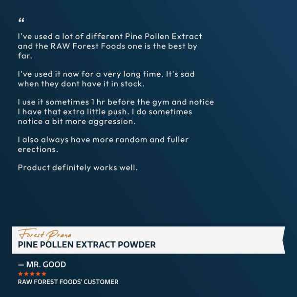 Forest Prana Pine Pollen 50:1 Extract Powder – 70 Gram Jar