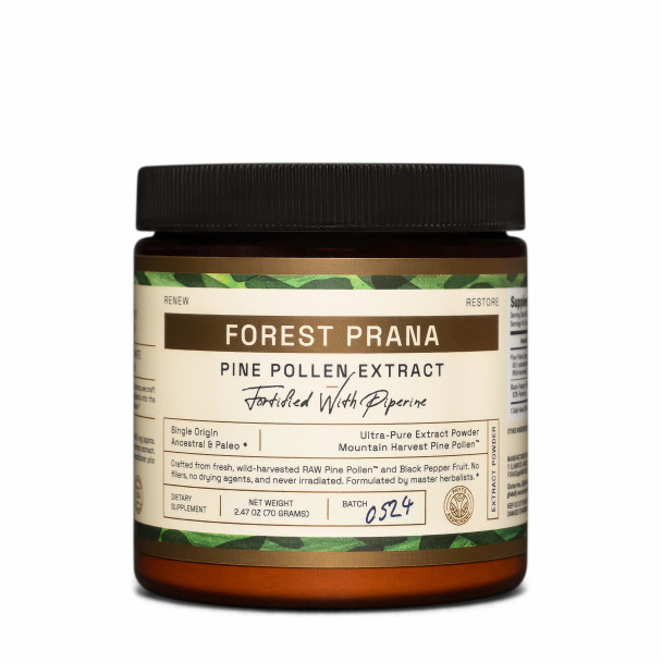Forest Prana Pine Pollen 50:1 Extract Powder – 70 Gram Jar