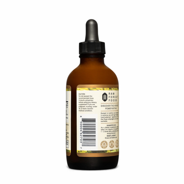Forest Prana Pine Pollen and Nettle Root Elixir Tincture – 1:2 Extract – 4 Fl. Ounce Bottle