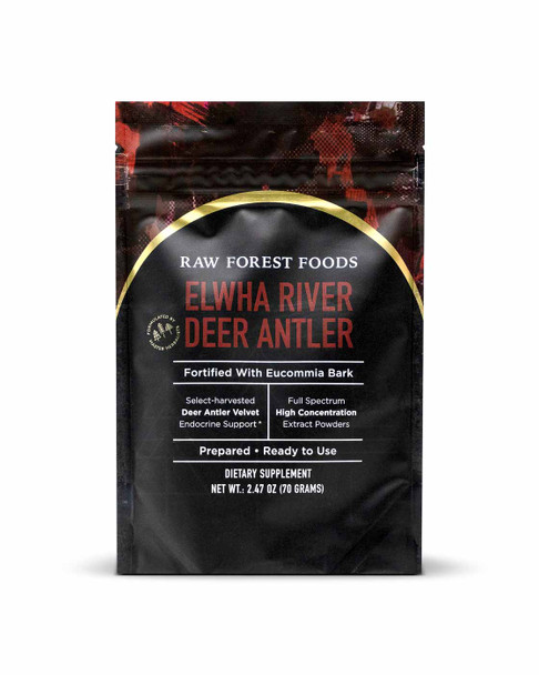Elwha River Deer Antler Powder — Elevated With Advanced Eucommia Extracts  — 70 Grams
