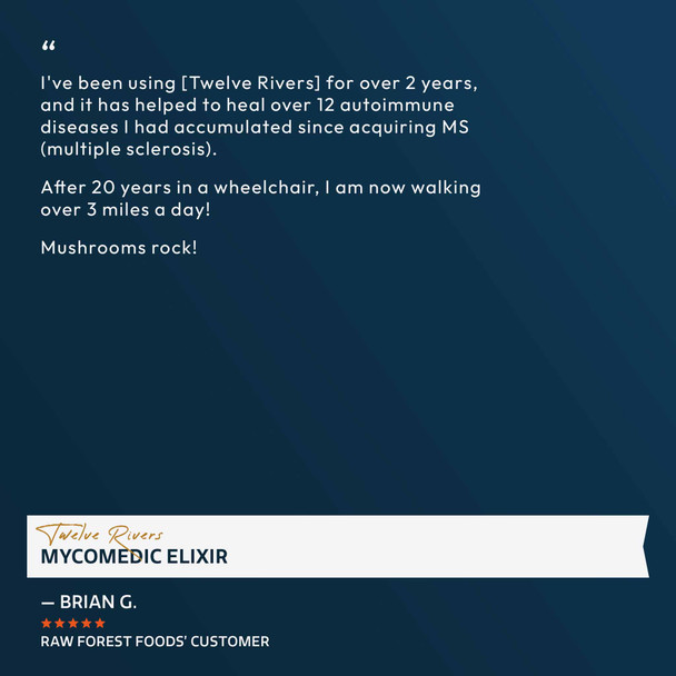 Twelve Rivers Functional Mushroom Elixir Tincture 2 and 4 Fluid Ounces