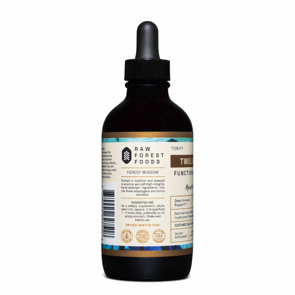 Twelve Rivers Functional Mushroom Elixir Tincture 4 Fluid Ounces