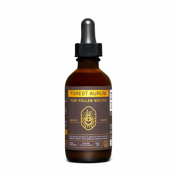 Forest Aurum Pine Pollen Nectar Tincture – 2:1 – 2 Fl. Ounce Bottle