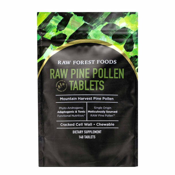 Forest Manna RAW Pine Pollen™ Tablets – 140 Count Pouch