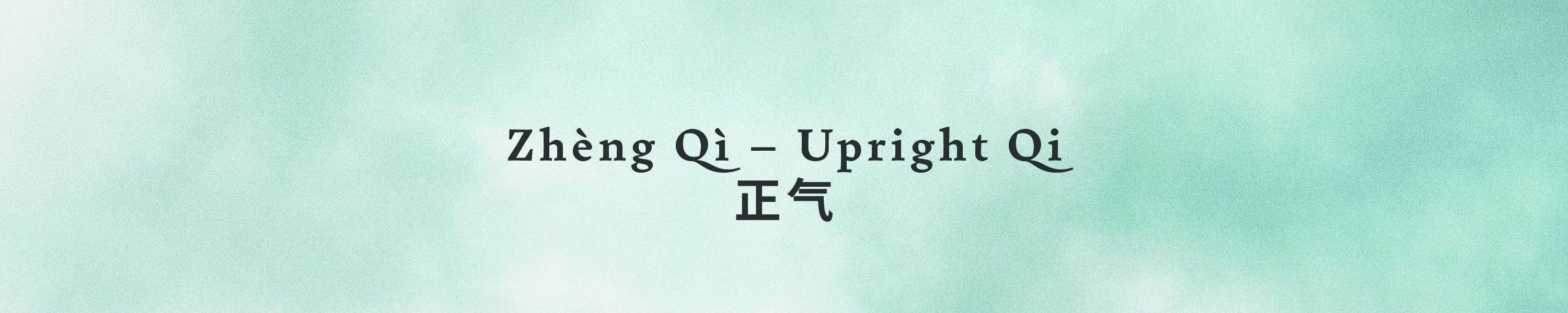 Zhèng Qì (正气) – Upright Qi