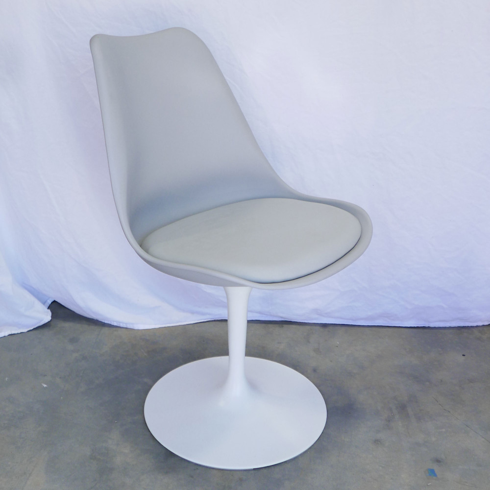 OPEN BOX SALE: Tulip Swivel Chair, Grey