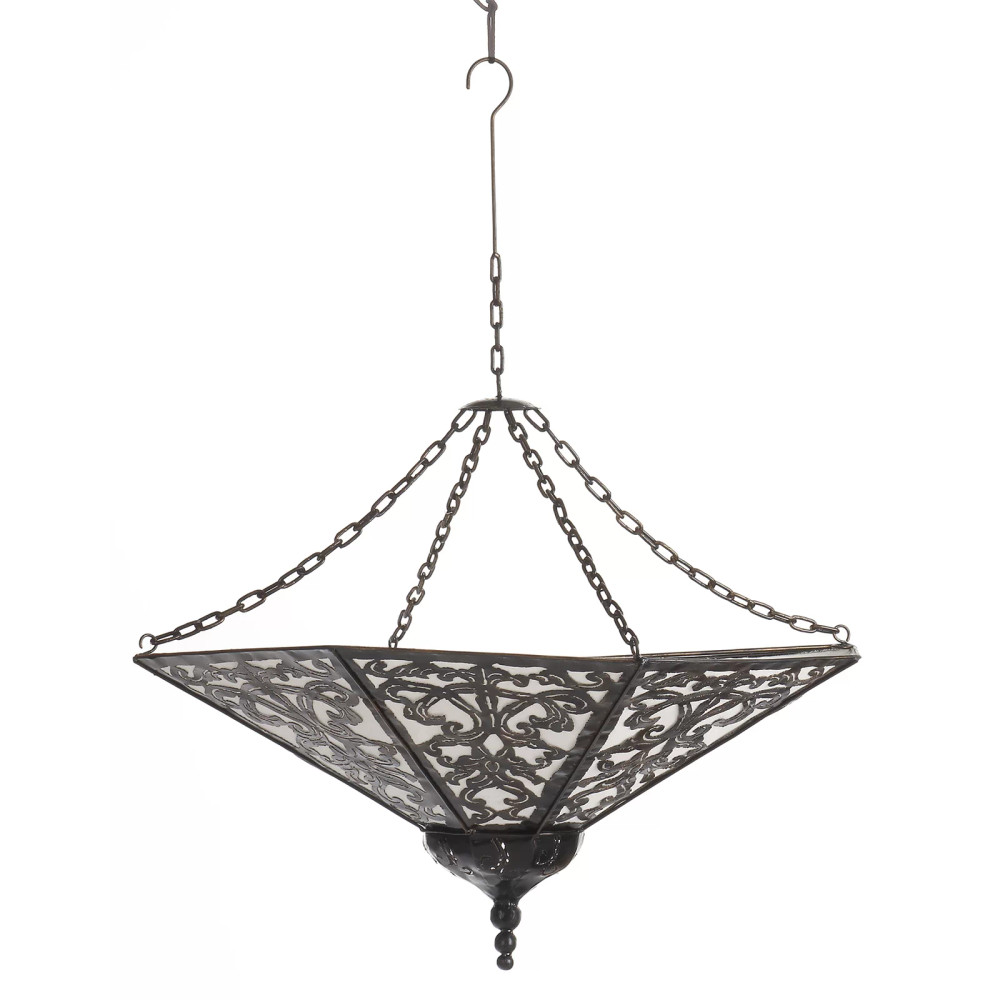 Hanging Oriental Steel Pendant Light