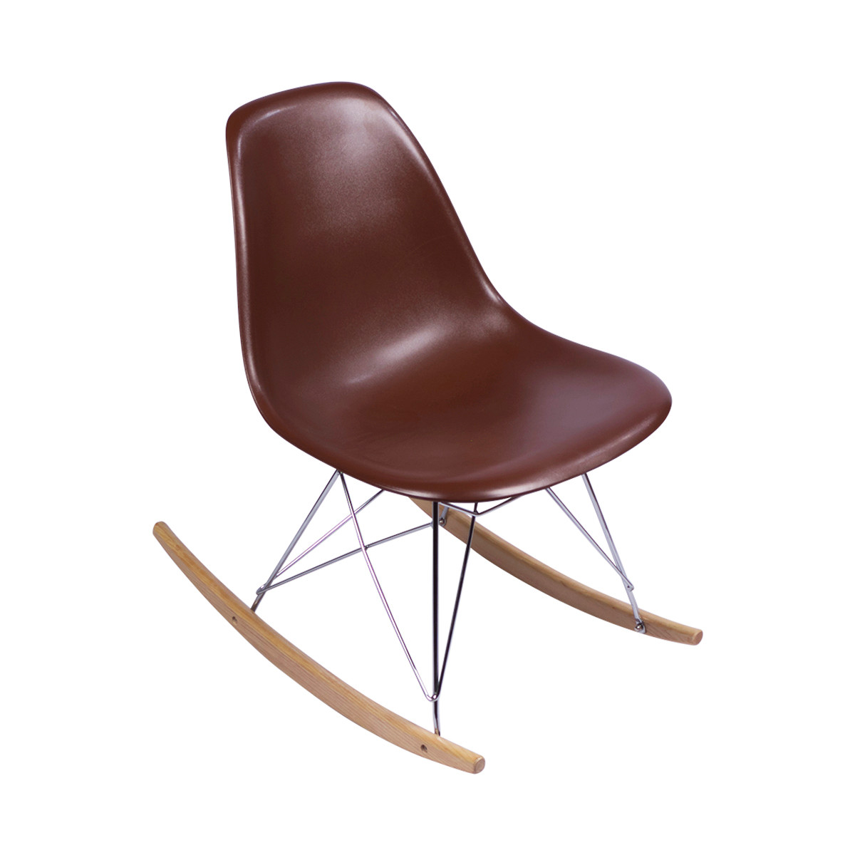 Brown Eames Rocking Chair Replica Austin Furniture Warehouse