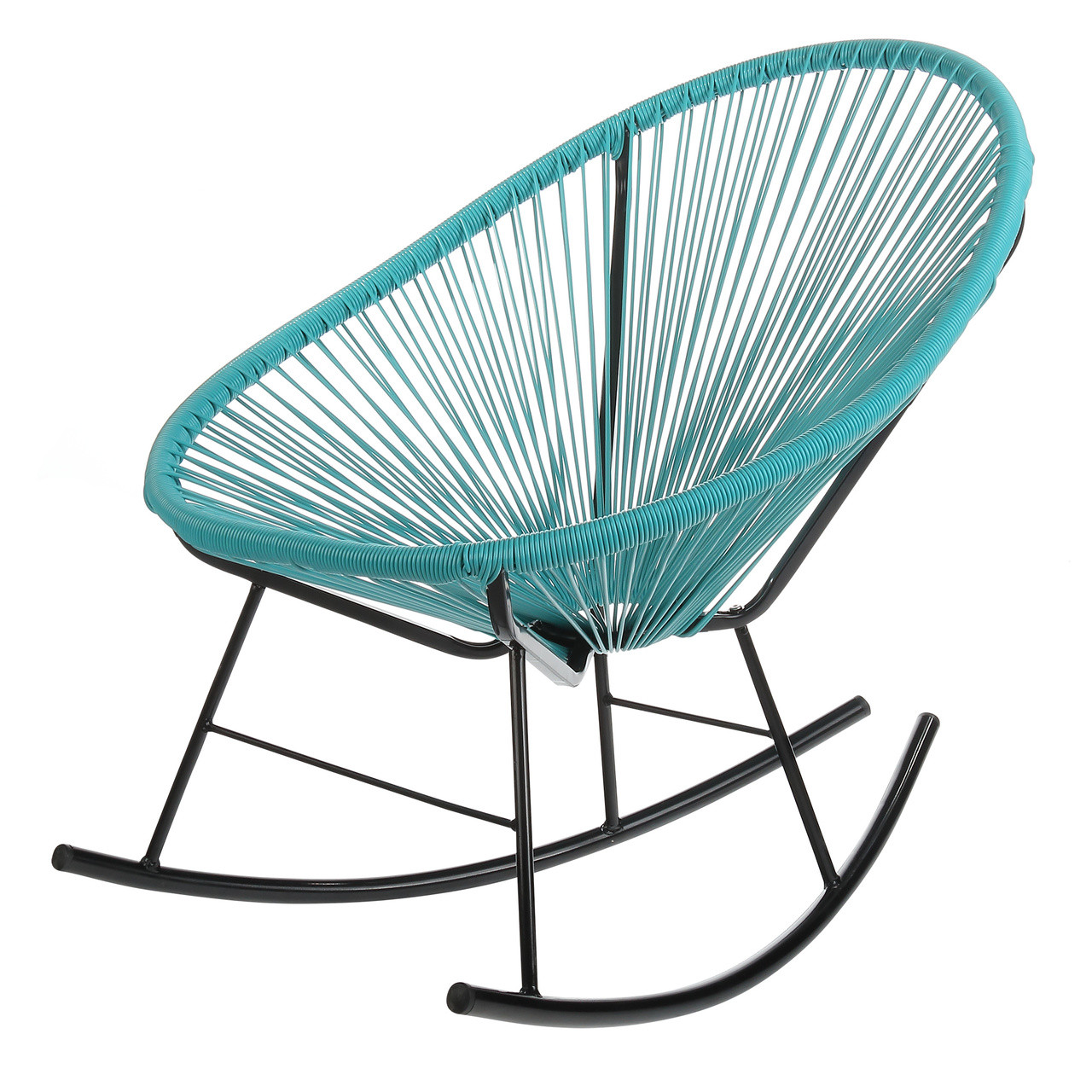 outdoor rocking chair blue