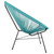 Acapulco Sun Oval Weave Indoor Outdoor Lounge Chair - Blue