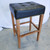 OPEN BOX SALE: Nashville 30 Inch Vintage Black Leather Barstool, Brass Nailhead Trim