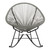Acapulco Sun Oval Weave Indoor Outdoor Rocking Chair - Grey