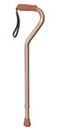 Deluxe Adjustable Cane Offset W/wrist Strap-bronze