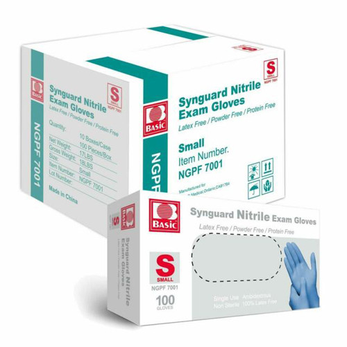 Synguard Nitrile Exam Gloves 10 Bxs/case  Small