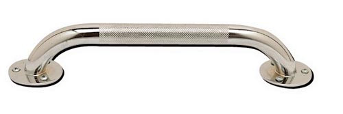 Grab Bar- Knurled Chrome 16in