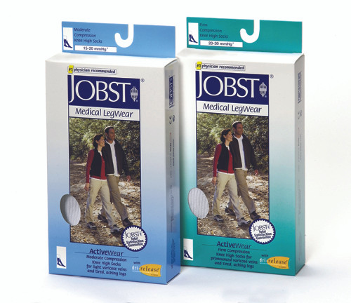 Jobst Activewear 15-20 Knee-hi Socks White Medium