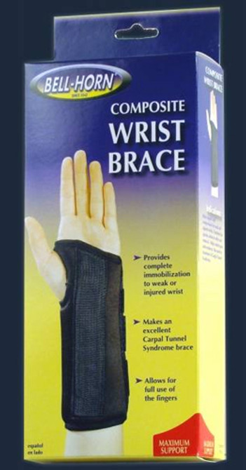 Composite Wrist Brace  Left Large  Wrist Circum: 7 -8