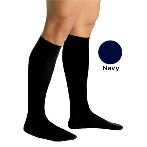 Men's Firm Support Socks 20-30mmhg  Navy  Medium